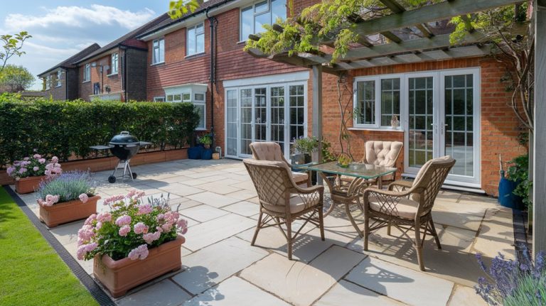Sawbridgeworth Indian Sandstone Paving and Patios Design & Installation