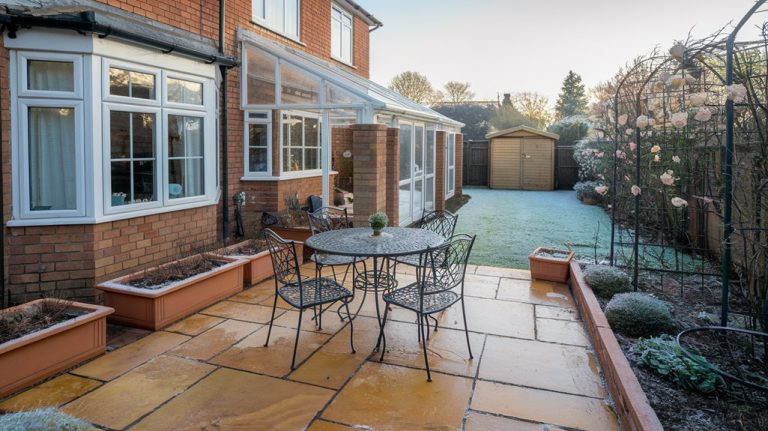 Indian Sandstone Paving and Patios Installation In Walkern