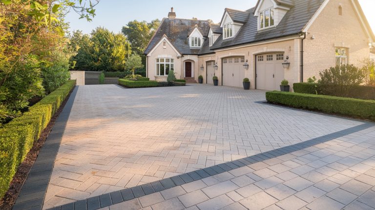 Block Paved Driveway Companies In Bassus Green